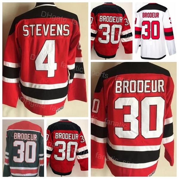 men vintage ice hockey 4 scott stevens retro jersey 30 martin brodeur home red white green away for sport fans breathable embroidery and sew, Black;red
men vintage ice hockey 4 scott stevens retro jersey 30 martin brodeur home red white green away for sport fans breathable embroidery and sew, Black;red