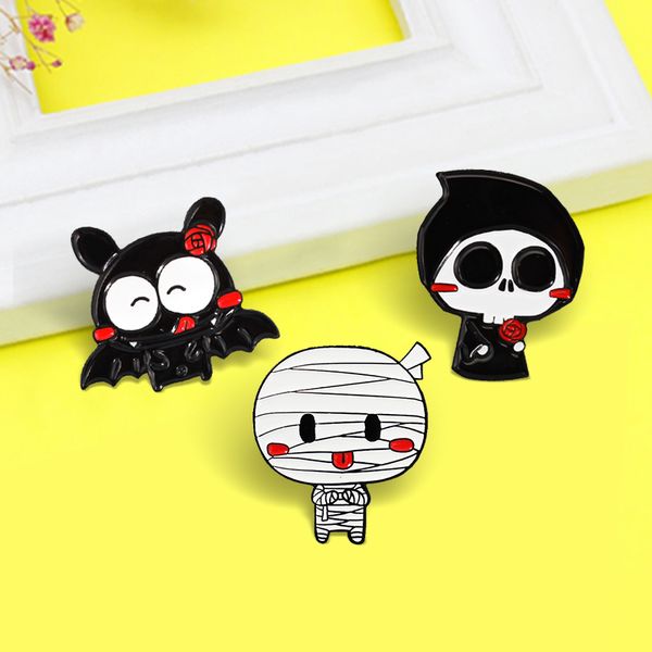happy halloween enamel pins skeleton skull vampire ghost lovers brooches black white lapel badges jewelry for friends brosche, Blue
happy halloween enamel pins skeleton skull vampire ghost lovers brooches black white lapel badges jewelry for friends brosche, Blue