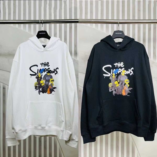 23ss designer balanciagas hoodie american cartoon plush thickened autumn and winter fashion for men and women, Black
23ss designer balanciagas hoodie american cartoon plush thickened autumn and winter fashion for men and women, Black