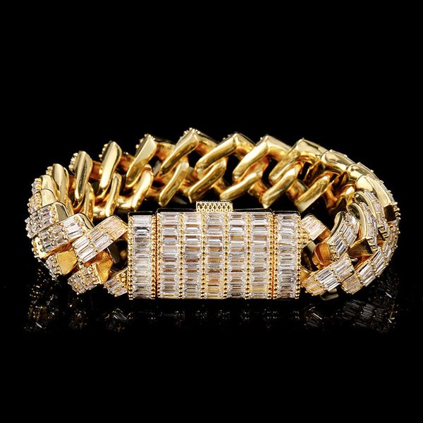 18mm 7/8/9inch trendy hiphop jewelry gold plated bling 3rows t cz stone cuban bracelet for men link bracelets, Black
18mm 7/8/9inch trendy hiphop jewelry gold plated bling 3rows t cz stone cuban bracelet for men link bracelets, Black