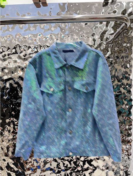 fashion womens jacket sequined decoration lapel denim fabric casual jackets metal buttons open profile loose coats designer brand women clot, Black;brown
fashion womens jacket sequined decoration lapel denim fabric casual jackets metal buttons open profile loose coats designer brand women clot, Black;brown