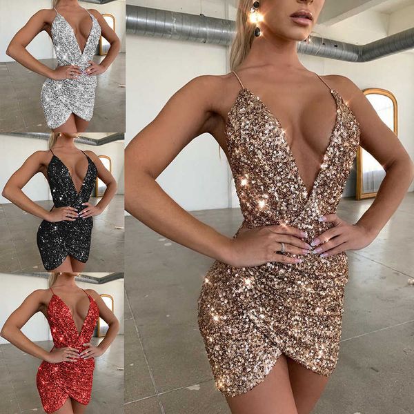 2022 spring / summer fashion trend deep v suspender sequin glittering dress, Black;gray
2022 spring / summer fashion trend deep v suspender sequin glittering dress, Black;gray