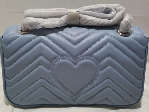 realfine bags 5a quality bags 443497 26cm marmont small shoulder bag matelasse chevron real leather blue with silver hardware
realfine bags 5a quality bags 443497 26cm marmont small shoulder bag matelasse chevron real leather blue with silver hardware