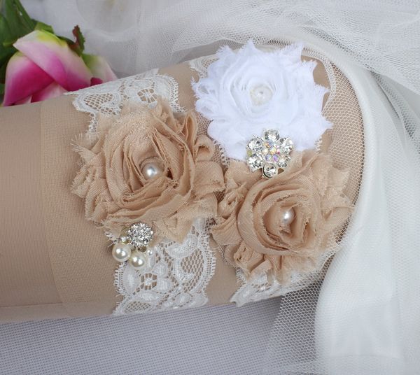 bridal garters rhinestone pearls crystal beads champagne flowers lace for bride' wedding plus size, White
bridal garters rhinestone pearls crystal beads champagne flowers lace for bride' wedding plus size, White