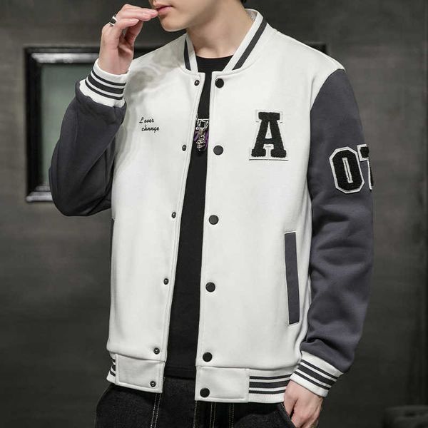 autumn jacket men's 2021 new trend baseball jacket handsome baseball collar casual sweater jacket fashion, Black;brown
autumn jacket men's 2021 new trend baseball jacket handsome baseball collar casual sweater jacket fashion, Black;brown