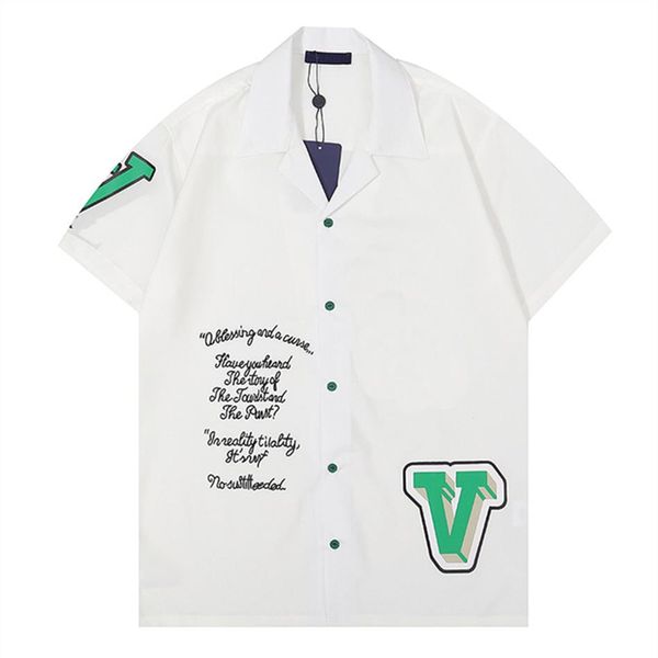 season men women casual shirts summer hawaii style button lapel cardigan short sleeve oversized shirt blouses brand designer 182l, White;black
season men women casual shirts summer hawaii style button lapel cardigan short sleeve oversized shirt blouses brand designer 182l, White;black