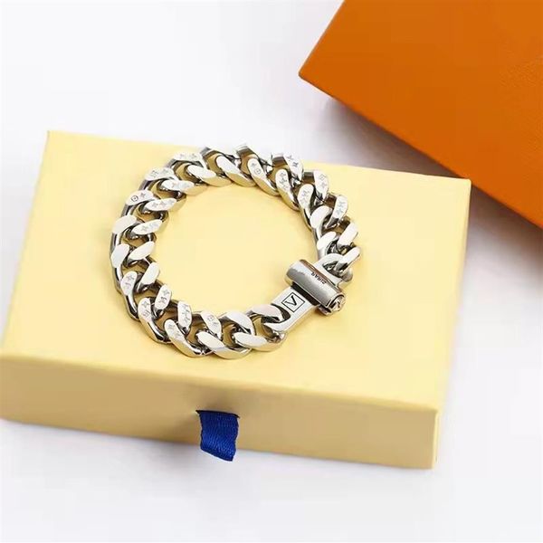 street fashion l home link chain bracelet stainless steel shiny silver men and women couples party to send lover jewelry v-shaped 208d, Black
street fashion l home link chain bracelet stainless steel shiny silver men and women couples party to send lover jewelry v-shaped 208d, Black