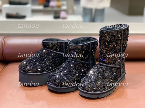 classic mini chunky sequin snow boots designer women ultra mini australia australian dealworld wool ankle boot tazz tasman winter warm booti, Black
classic mini chunky sequin snow boots designer women ultra mini australia australian dealworld wool ankle boot tazz tasman winter warm booti, Black