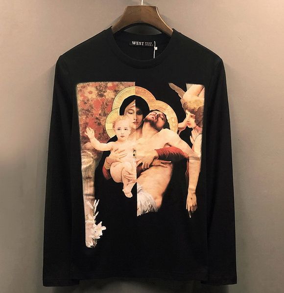 street fashion student hip hop cotton breathable sports shirt men women designer printing angel round neck long sleeved t-shirt bottoming sh, White;black
street fashion student hip hop cotton breathable sports shirt men women designer printing angel round neck long sleeved t-shirt bottoming sh, White;black