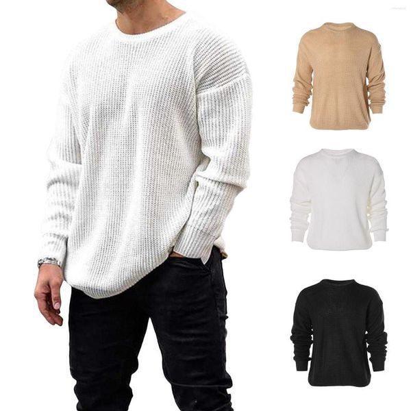 men's sweaters men winter autumn knitwear long sleeve round neck solid color casual party club warm loose sweater, White;black
men's sweaters men winter autumn knitwear long sleeve round neck solid color casual party club warm loose sweater, White;black
