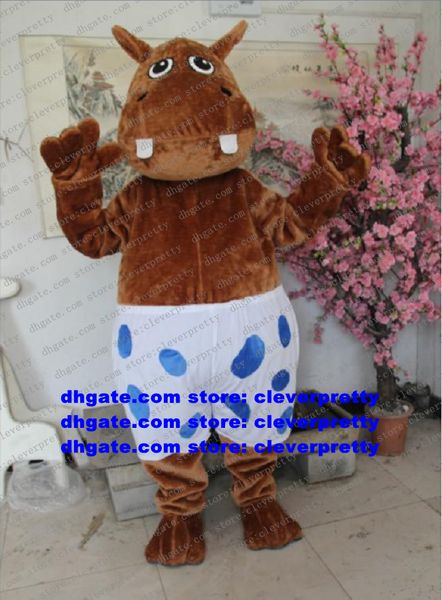 plush furry brown male hippo hippopotamus mascot costume cartoon character outfit trade exhibition trade show fair zx2927, Red;yellow
plush furry brown male hippo hippopotamus mascot costume cartoon character outfit trade exhibition trade show fair zx2927, Red;yellow
