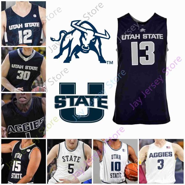 college basketball wears utah state aggies basketball jersey ncaa merrill anderson bean abel porter diogo brito brock miller dorius sean bai, Black
college basketball wears utah state aggies basketball jersey ncaa merrill anderson bean abel porter diogo brito brock miller dorius sean bai, Black