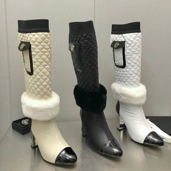 2022 designer luxury women electric embroidered boots fashion color matching leather headband logo boots lady autumn winter match with vario, Black
2022 designer luxury women electric embroidered boots fashion color matching leather headband logo boots lady autumn winter match with vario, Black