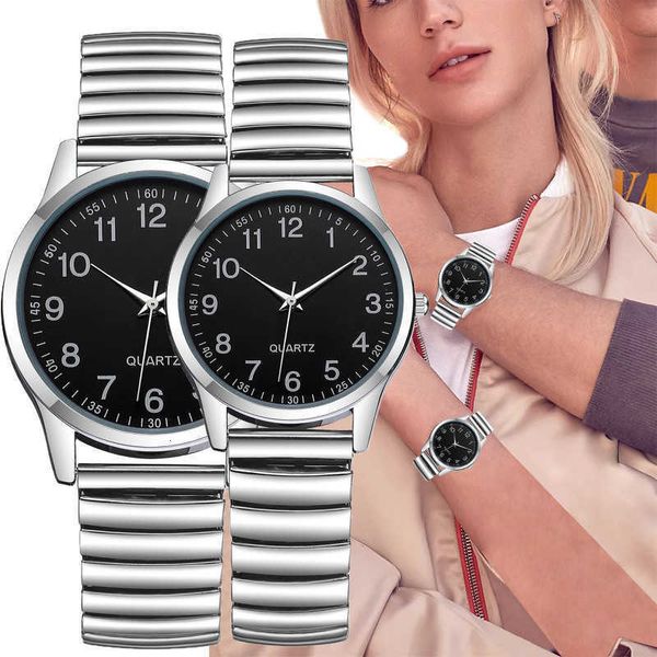 watches lovers arabic numerals stainless steel elastic band men women wrist watch couple's clock l4m3, Slivery;brown
watches lovers arabic numerals stainless steel elastic band men women wrist watch couple's clock l4m3, Slivery;brown