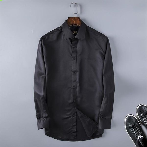 whole- men shirts social 2021 spring formal non iron dress shirt solid long sleeve business fashion mens shirts with button2455, White;black
whole- men shirts social 2021 spring formal non iron dress shirt solid long sleeve business fashion mens shirts with button2455, White;black