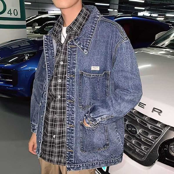 ruffian shuai label denim coat men's korean fashion cardigan youth loose versatile denim jacket, Black;brown
ruffian shuai label denim coat men's korean fashion cardigan youth loose versatile denim jacket, Black;brown