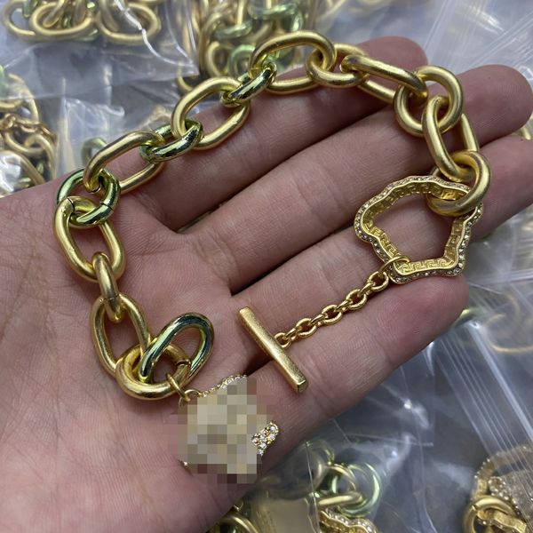 europe america style diamonds bracelets thick chain bangle greece meander pattern banshe medusa portrait 18k gold plated jewelry women festi, Black
europe america style diamonds bracelets thick chain bangle greece meander pattern banshe medusa portrait 18k gold plated jewelry women festi, Black