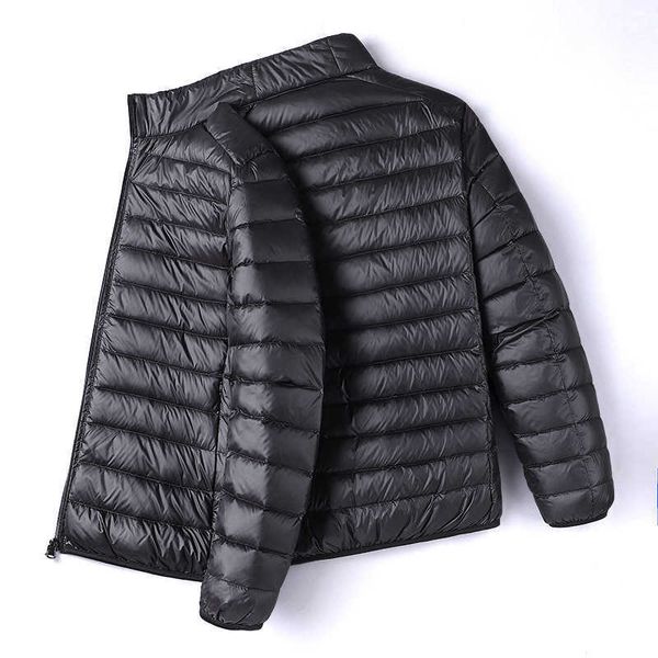 men's new lightweight down jacket stand collar winter coat oversize men light, Black
men's new lightweight down jacket stand collar winter coat oversize men light, Black