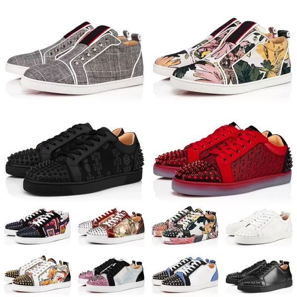 with box designer christians shoes platform sneakers casual shoes women mens luxurys loafers trainers low red-bottoms fashion desig qdyh, Black
with box designer christians shoes platform sneakers casual shoes women mens luxurys loafers trainers low red-bottoms fashion desig qdyh, Black