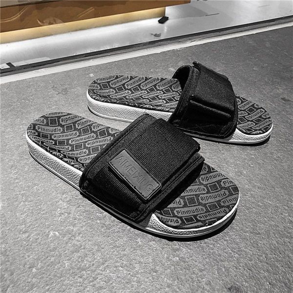 men's slippers summer personality sandals fashion comfortable non-slip foot massage deodorization, Black
men's slippers summer personality sandals fashion comfortable non-slip foot massage deodorization, Black