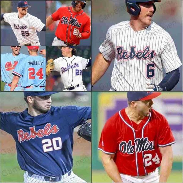 college baseball wears ncaa ole miss rebels baseball jersey ryan olenek anthony servideo thomas dillard michael spears tyler keenan cole zab, Black
college baseball wears ncaa ole miss rebels baseball jersey ryan olenek anthony servideo thomas dillard michael spears tyler keenan cole zab, Black