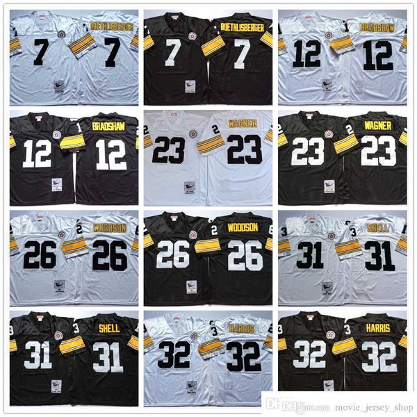 ncaa vintage mitchell and ness football 26 rod woodson jerseys retro ben roethlisberger 12 terry bradshaw 23 mike wagner 32 franco harris 31, Black;red
ncaa vintage mitchell and ness football 26 rod woodson jerseys retro ben roethlisberger 12 terry bradshaw 23 mike wagner 32 franco harris 31, Black;red