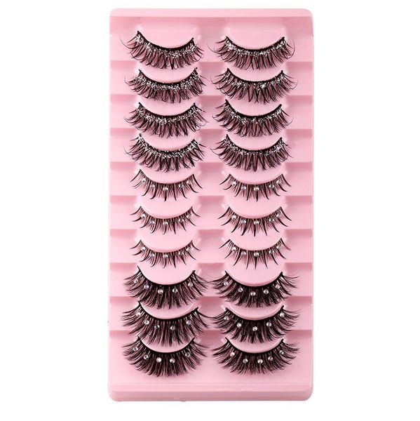 handmade reusable diamond & glitter false eyelashes naturally soft and delicate multilayer thick curly mink fake lashes full strip eyelashes
handmade reusable diamond & glitter false eyelashes naturally soft and delicate multilayer thick curly mink fake lashes full strip eyelashes