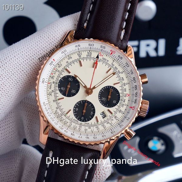 new men's watches aviation timing series 1884 43mm mechanical watch 904l gf factory make eta.7750 movement sapphire fashion diving wris, Slivery;brown
new men's watches aviation timing series 1884 43mm mechanical watch 904l gf factory make eta.7750 movement sapphire fashion diving wris, Slivery;brown