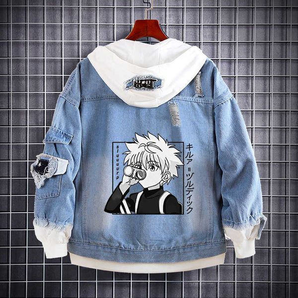 time hunter anime cowboy jacket hisoka anime trend loose casual hooded cowboy sweater for men and women, Black;brown
time hunter anime cowboy jacket hisoka anime trend loose casual hooded cowboy sweater for men and women, Black;brown