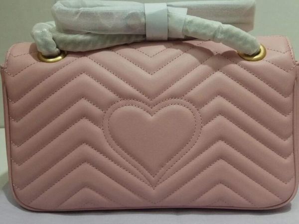 realfine bags 5a 443497 26cm marmont matelasse real leather shoulder handbag for women pink color with box dust bag
realfine bags 5a 443497 26cm marmont matelasse real leather shoulder handbag for women pink color with box dust bag