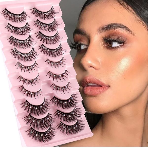 thick curly glitter false eyelashes with diamond messy crisscross reusable handmade multilayer mink fake lashes naturally soft & vivid eyela
thick curly glitter false eyelashes with diamond messy crisscross reusable handmade multilayer mink fake lashes naturally soft & vivid eyela