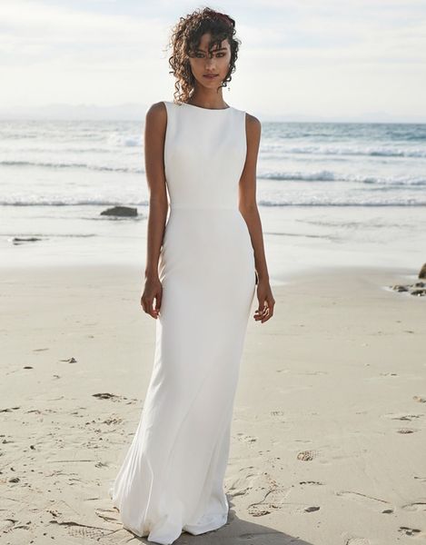 beach wedding dresses v back soft satin mermaid bridal gowns sleeveless bohemian mermaid wedding gown, White
beach wedding dresses v back soft satin mermaid bridal gowns sleeveless bohemian mermaid wedding gown, White