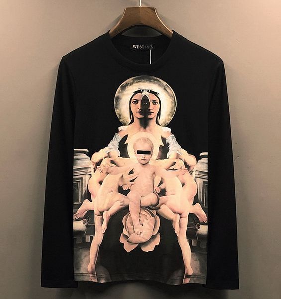 2023 european american men women designer printing angel round neck long sleeved t-shirt bottoming shirt street fashion student cotton breat, White;black
2023 european american men women designer printing angel round neck long sleeved t-shirt bottoming shirt street fashion student cotton breat, White;black