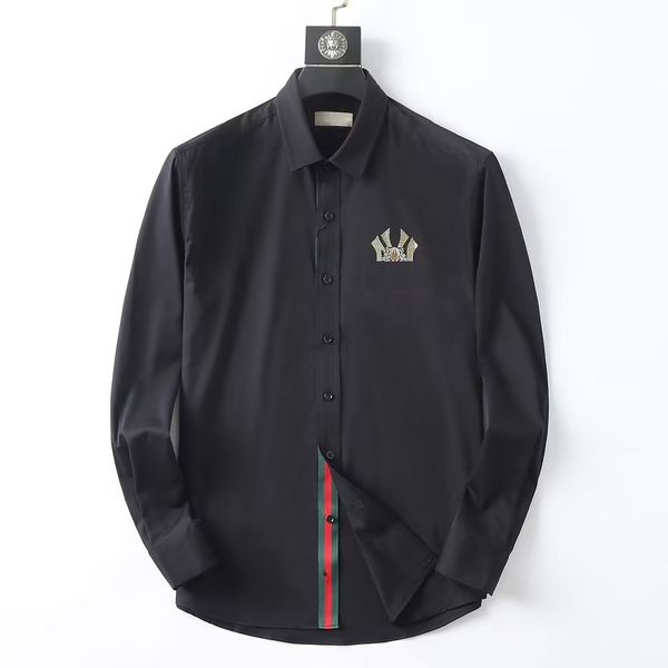 men designer business dress shirts fashion casual cotton men's slim solid color short clothes long sleeve clothing size -3xl, White;black
men designer business dress shirts fashion casual cotton men's slim solid color short clothes long sleeve clothing size -3xl, White;black