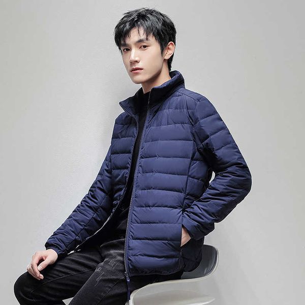 light and thin down jacket men's stand collar short style seamless technology running selling youth, Black
light and thin down jacket men's stand collar short style seamless technology running selling youth, Black