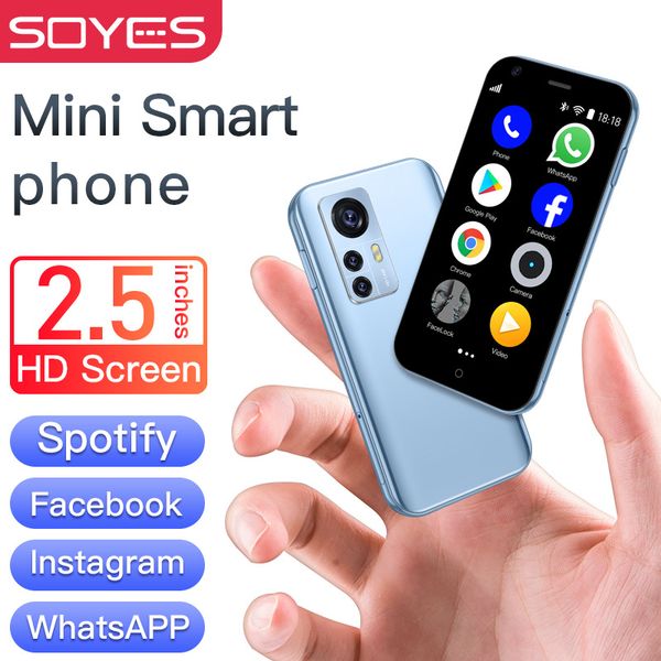 Super mini cell phones Android smartphone Original SOYES D18 Quad Core 1GB 8GB 2.0MP Dual SIM Card Mp3 Mp4 cellphone Google Play Mobile Phone, Blue
Super mini cell phones Android smartphone Original SOYES D18 Quad Core 1GB 8GB 2.0MP Dual SIM Card Mp3 Mp4 cellphone Google Play Mobile Phone, Blue