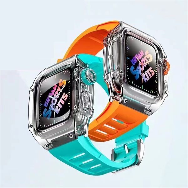 smart straps transparent armor case fluorine rubber integrated strap kit cover urban sports mood kits bracelet fit iwatch 8 7 6 se 5 4 for a
smart straps transparent armor case fluorine rubber integrated strap kit cover urban sports mood kits bracelet fit iwatch 8 7 6 se 5 4 for a