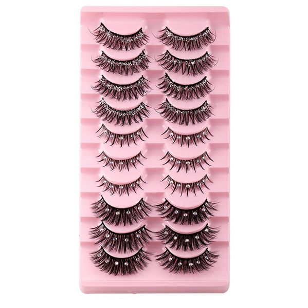 handmade reusable glitter & shimmer false eyelashes extensions messy crisscross multilayer thick curly mink fake lashes full strip eyelashes
handmade reusable glitter & shimmer false eyelashes extensions messy crisscross multilayer thick curly mink fake lashes full strip eyelashes
