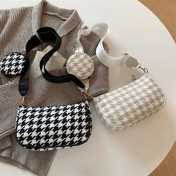 evening bags female vintage plaid printing shoulder with mini round purse pendant womens bag casual small crossbody 2pcs composite 221114
evening bags female vintage plaid printing shoulder with mini round purse pendant womens bag casual small crossbody 2pcs composite 221114
