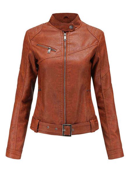fitaylor spring autumn sxxxl slim chic faux leather jacket women moto bike pu leather short jacket stand collar outfit whit belt j220727, Black
fitaylor spring autumn sxxxl slim chic faux leather jacket women moto bike pu leather short jacket stand collar outfit whit belt j220727, Black