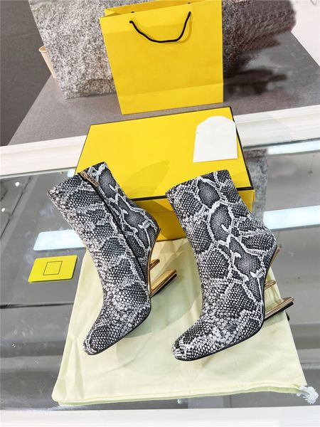 designer luxury first snakeskin leather boots with medium heel gold coloured metal boots bootie with original box, Black
designer luxury first snakeskin leather boots with medium heel gold coloured metal boots bootie with original box, Black