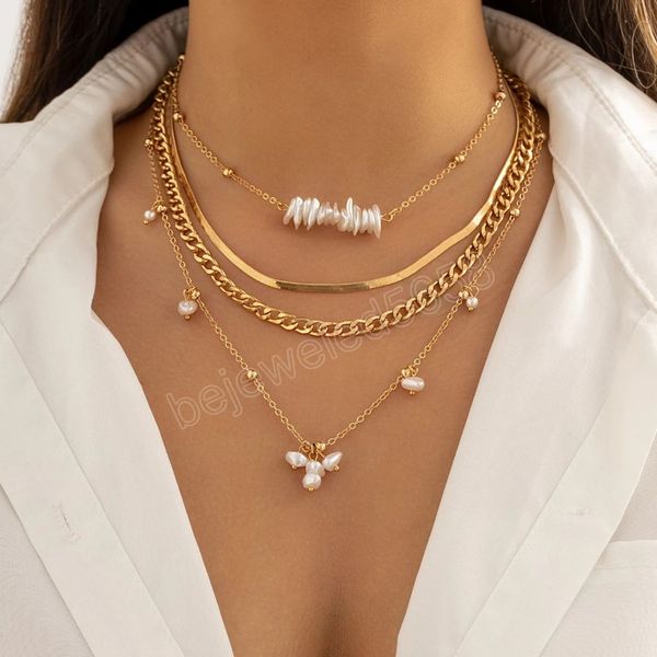 layered chain with pearl pendant necklace for women trendy charms ladies choker necklaces fashion jewelry for girl gift, Silver
layered chain with pearl pendant necklace for women trendy charms ladies choker necklaces fashion jewelry for girl gift, Silver