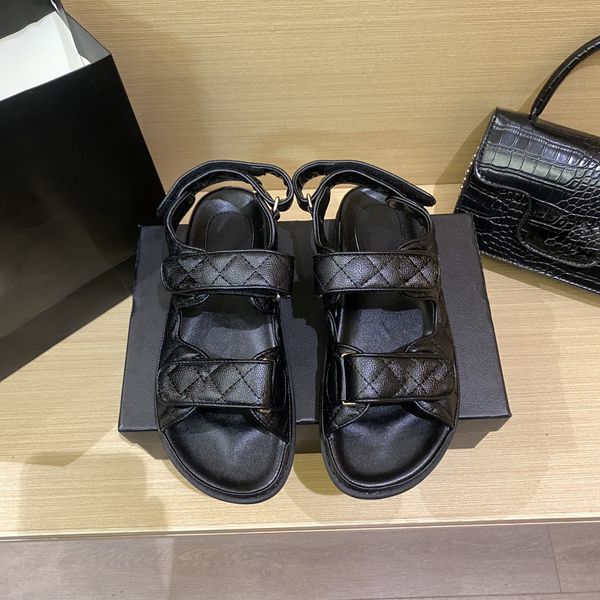 dad sandals grandad sandals genuine leather quilted buckle caviar luxury chain gold women slippers crystal calf platform summe, Black
dad sandals grandad sandals genuine leather quilted buckle caviar luxury chain gold women slippers crystal calf platform summe, Black
