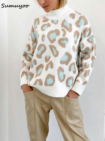 women's sweaters sumuyoo winter women's sweater leopard print white turtleneck oversize jumper vintage warm knitted sweaters for w, White;black
women's sweaters sumuyoo winter women's sweater leopard print white turtleneck oversize jumper vintage warm knitted sweaters for w, White;black