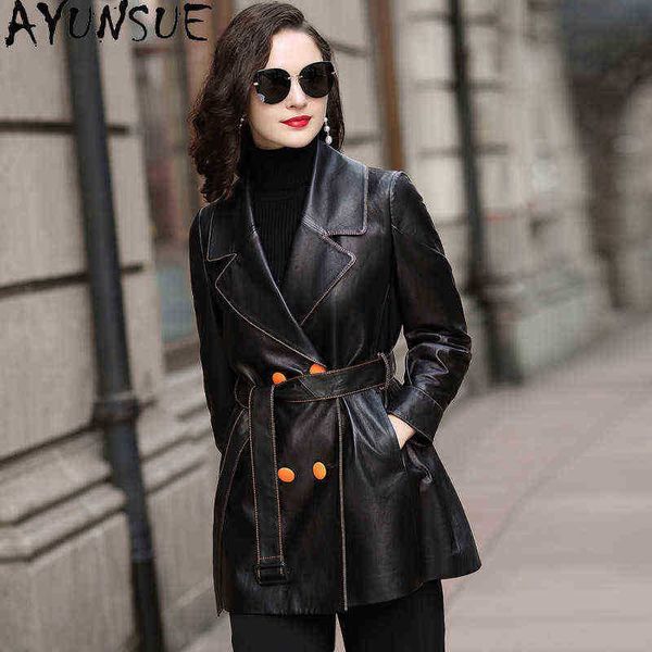 ayunsue leather coat women 2020 spring autumn sheepskin coat female korean coats and jackets fashion chaqueta mujer lw j220727, Black
ayunsue leather coat women 2020 spring autumn sheepskin coat female korean coats and jackets fashion chaqueta mujer lw j220727, Black