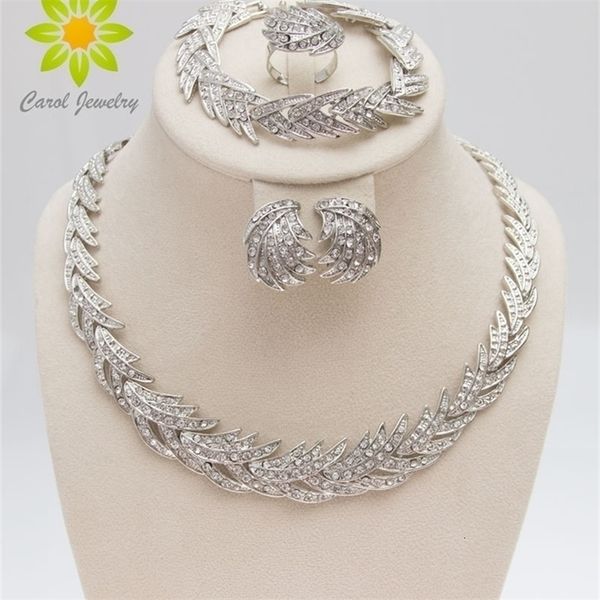 wedding jewelry sets leaves shape silver plated clear crystal set fashion bridal african costume 221109, Slivery;golden
wedding jewelry sets leaves shape silver plated clear crystal set fashion bridal african costume 221109, Slivery;golden