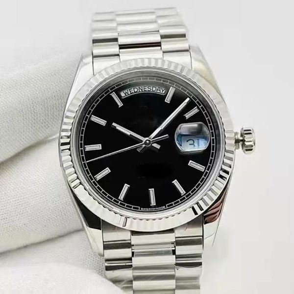watch sapphire glass 41mm day-date diamond bezel automatic mechanical stainless steel mens watches waterproof, Slivery;brown
watch sapphire glass 41mm day-date diamond bezel automatic mechanical stainless steel mens watches waterproof, Slivery;brown