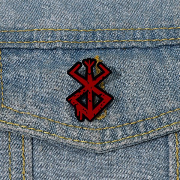 berserk enamel pins custom red nordic sign brooches lapel badges punk gothic jewelry gift for friends, Blue
berserk enamel pins custom red nordic sign brooches lapel badges punk gothic jewelry gift for friends, Blue