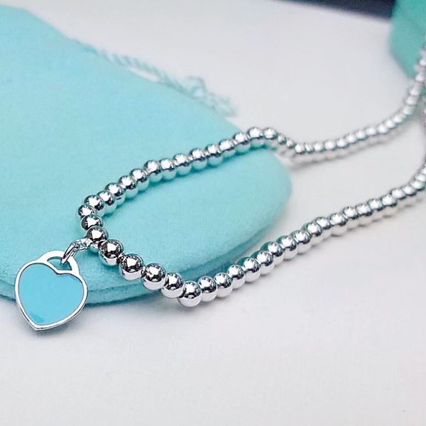 european and american bracelet necklace set heart shaped luxury bead chain fashion jewelry original gift 316l stainless steel factory small, Silver
european and american bracelet necklace set heart shaped luxury bead chain fashion jewelry original gift 316l stainless steel factory small, Silver