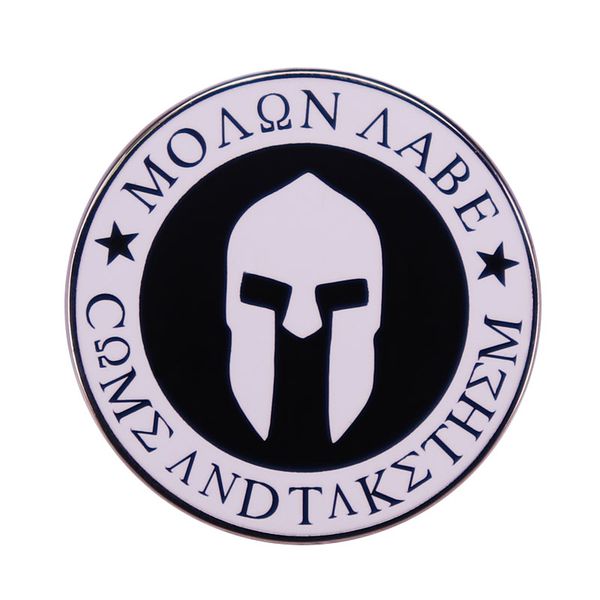 molon labe spartan helmet round enamel brooch pins metal badges lapel pin brooches jackets jeans fashion jewelry accessories, Blue
molon labe spartan helmet round enamel brooch pins metal badges lapel pin brooches jackets jeans fashion jewelry accessories, Blue